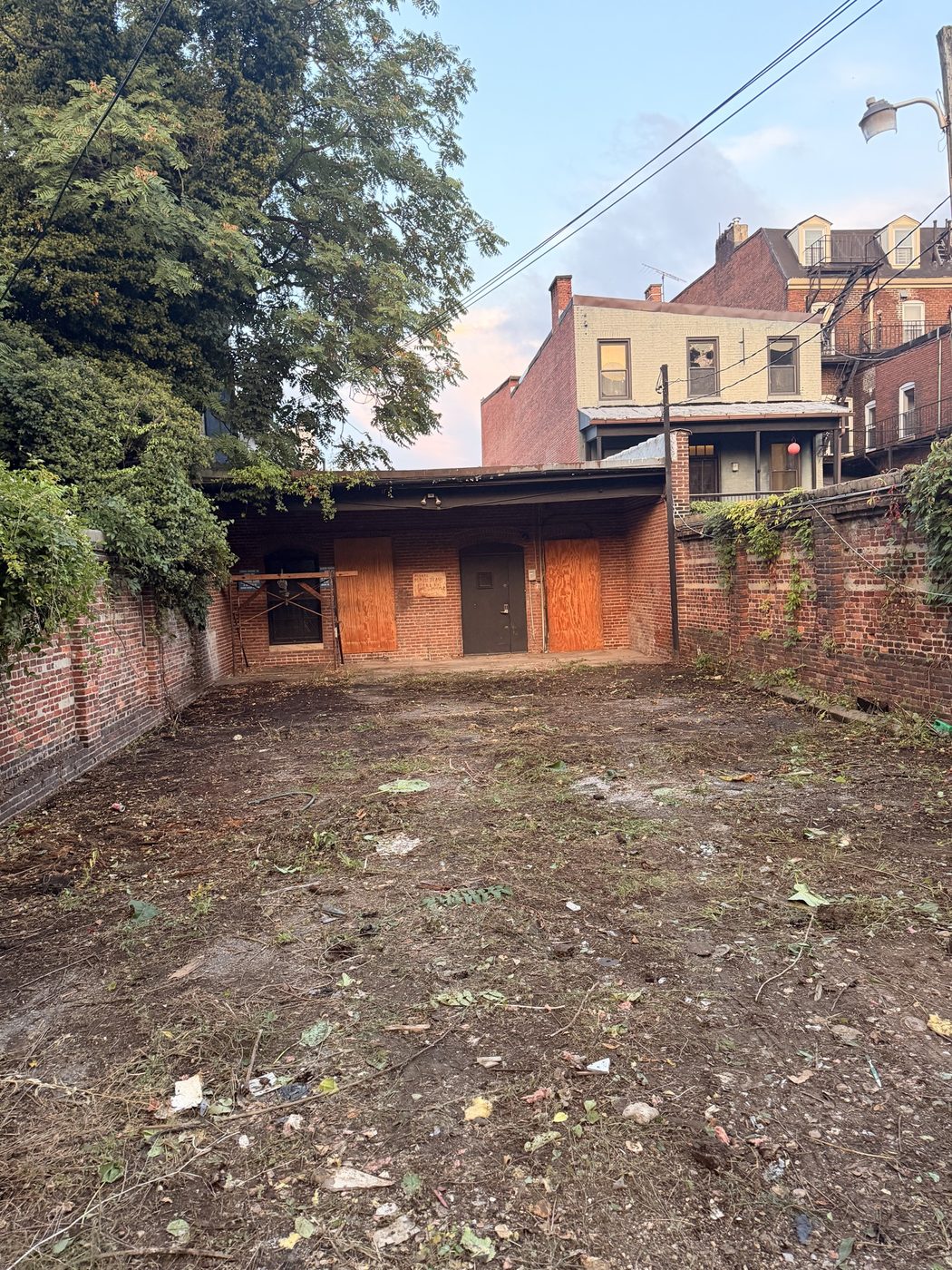 Cleared lot after the debris was hauled